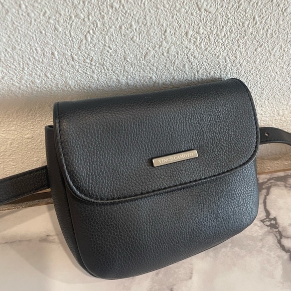 Vince Camuto Black Leather Crossbody  Mini Bag - Picture 8 of 8